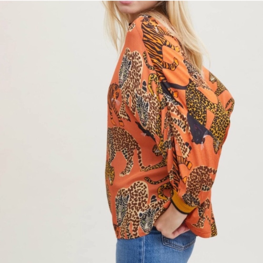 NWT Anthropologie Zaniya Menagerie Top - Picture 2 of 5